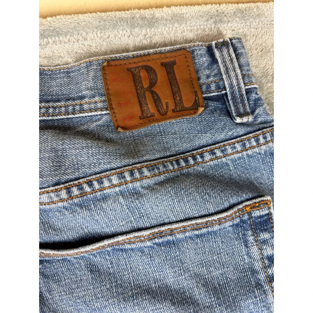 Vtg Polo Jeans Co Ralph Lauren Brixton Jeans Men's 36x32 Y2K Straight Leg Denim